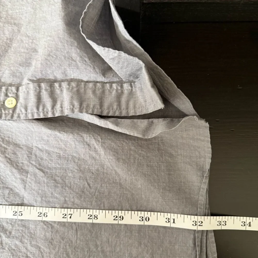 Polo Ralph Lauren Shirt Mens XXL Gray Classic Fit Button Up Long Sleeve Career